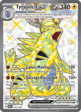 Tyranocif-ex - Tyranitar ex - Flammes Obsidiennes 211