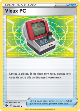 Vieux PC 164/201 Pokémon Ténèbres Embrasées