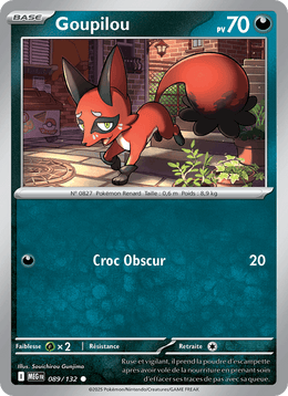 Goupilou 089/188 Pokémon Méga-Évolution (ME01)