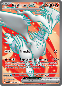 Reshiram-ex 158/86 — Pokémon Flamme Blanche (WHT)