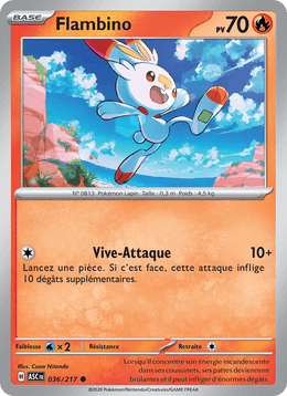 Flambino 036/295 Pokémon Héros Transcendants (ME2.5)