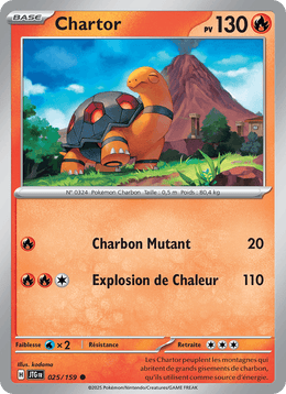 Chartor 025/190 Pokémon Aventures Ensemble (EV09)