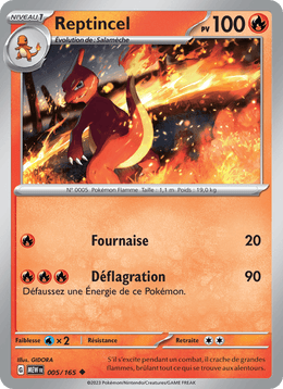 Reptincel 005/207 Pokémon 151 (MEW)