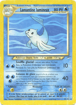Lamantine lumineux 45/113 Pokémon Neo Destiny (N4)