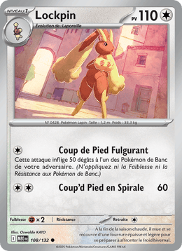 Lockpin 108/188 Pokémon Méga-Évolution (ME01)