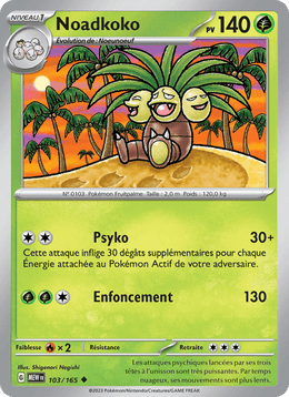Noadkoko 103/207 Pokémon 151 (MEW)