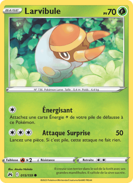 Larvibule 015/160 Pokémon Zénith Suprême (CRZ)
