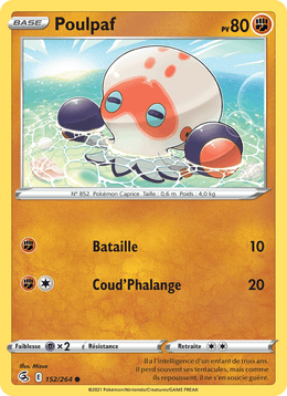 Poulpaf 152/284 Pokémon Poing de Fusion (FST)