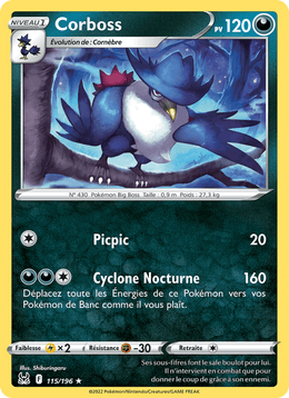 Corboss 115/217 Pokémon Origine Perdue (LOR)