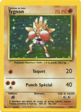 Tygnon 7/102 Pokémon Set de Base (BS)