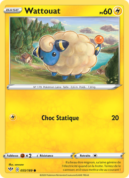 Wattouat 55/201 Pokémon Ténèbres Embrasées