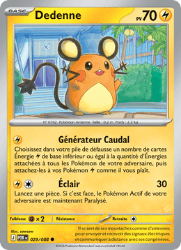 Dedenne 029/124 Pokémon Équilibre Parfait (ME03)