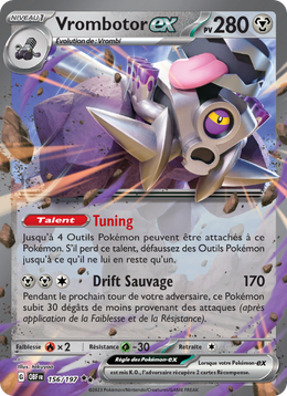 Vrombotor-ex - Revavroom ex - Flammes Obsidiennes 156