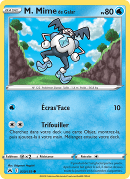 M. Mime de Galar 030/160 Pokémon Zénith Suprême (CRZ)