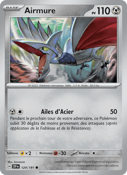 Airmure 124/252 Pokémon Étincelles Déferlantes (EV08)