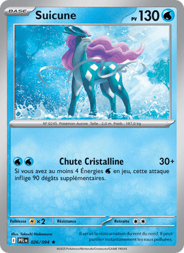 Suicune 026/130 Pokémon Flammes Fantasmagoriques (ME02)