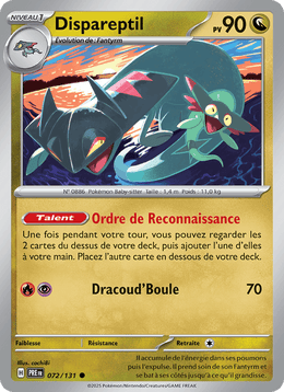 Dispareptil 072/180 Pokémon Évolutions Prismatiques (EV8.5)