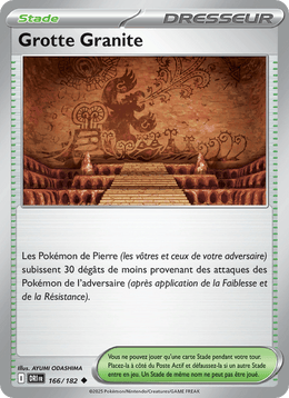 Grotte Granite 166/244 Pokémon Rivalités Destinées (EV10)