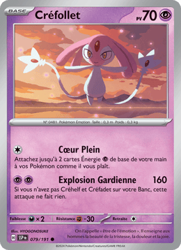 Créfollet 079/252 Pokémon Étincelles Déferlantes (EV08)