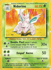 Nidorino 37/102 Pokémon Set de Base (BS)