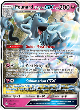 Feunard d’Alola GX 132/236 — Pokémon Tonnerre Perdu (LOT)