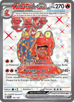 Volcaropod-ex 191/226 Pokémon Mascarade Crépusculaire (EV06)