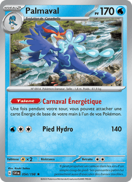 Palmaval 054/258 Pokémon Écarlate et Violet (EV01)
