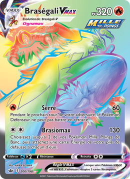 Braségali VMAX 200/233 — Pokémon Règne de Glace (CRE)