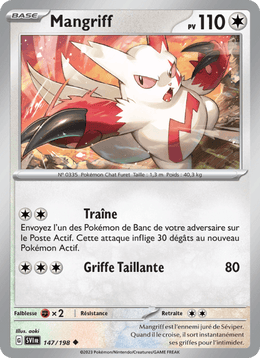Mangriff 147/258 Pokémon Écarlate et Violet (EV01)