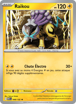 Raikou 048/188 Pokémon Méga-Évolution (ME01)