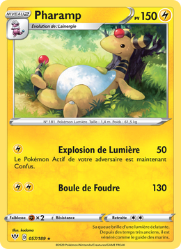 Pharamp 57/201 Pokémon Ténèbres Embrasées