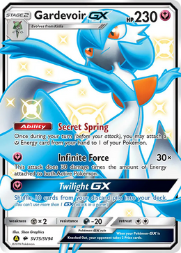 Gardevoir-GX SV75/94 — Pokémon Destinées Occultes Coffre Étincelant (SMA)