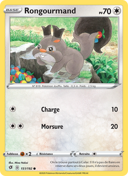 Rongourmand 151/209 Pokémon Clash des Rebelles