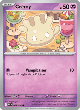 Crèmy 043/130 Pokémon Flammes Fantasmagoriques (ME02)