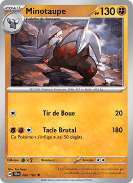 Minotaupe 086/218 Pokémon Forces Temporelles (EV05)