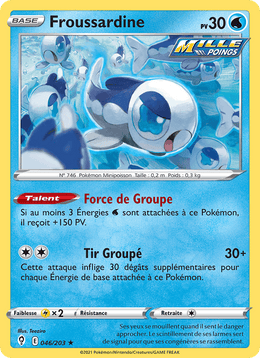 Froussardine 46/237 Pokémon Évolution Céleste (EVS)