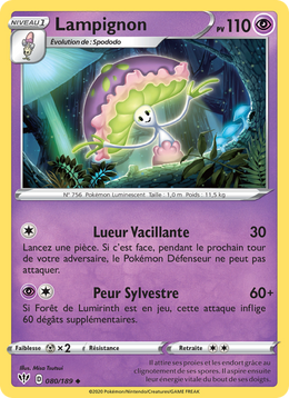 Lampignon 80/201 Pokémon Ténèbres Embrasées