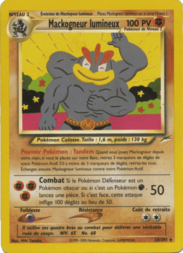 Mackogneur lumineux 25/113 Pokémon Neo Destiny (N4)