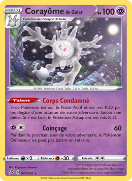 Corayôme de Galar 79/209 Pokémon Clash des Rebelles
