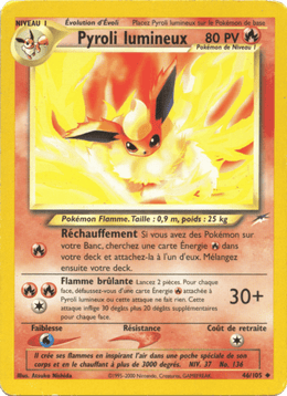 Pyroli lumineux 46/113 Pokémon Neo Destiny (N4)