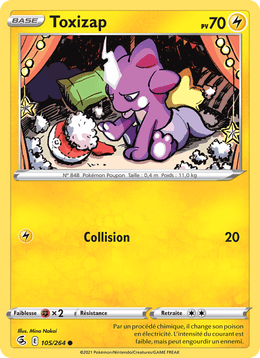 Toxizap 105/284 Pokémon Poing de Fusion (FST)