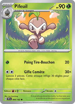 Pifeuil 004/218 Pokémon Forces Temporelles (EV05)