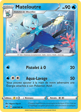Mateloutre 34/203 Pokémon Voltage Éclatant