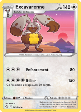 Excavarenne 215/284 Pokémon Poing de Fusion (FST)