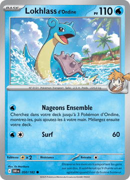 Lokhlass d'Ondine 050/244 Pokémon Rivalités Destinées (EV10)