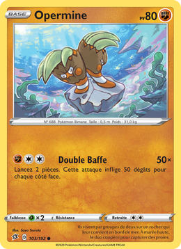 Opermine 103/209 Pokémon Clash des Rebelles