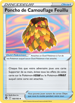 Poncho de Camouflage Feuillu 160/215 Pokémon Tempête Argentée (SIT)