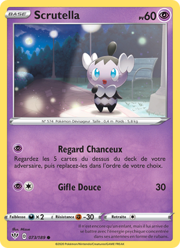 Scrutella 73/201 Pokémon Ténèbres Embrasées