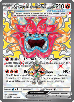 Ogerpon Masque du Fourneau-ex 192/226 Pokémon Mascarade Crépusculaire (EV06)