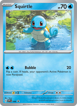 Carapuce 048/PROMO — Pokémon Promo Écarlate et Violet (SVP)